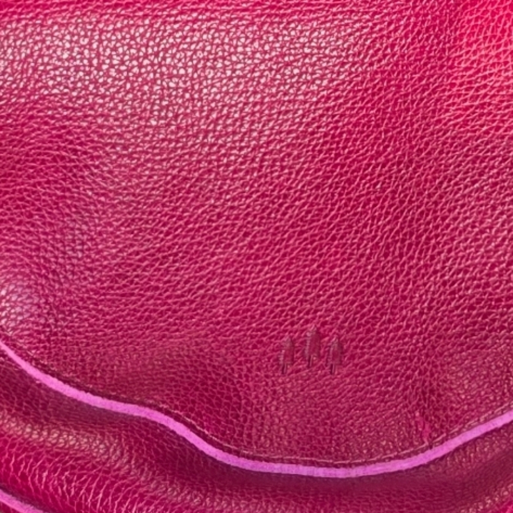 Portland Leather Wine Red Crescent Crossbody Bag - Picture 7 of 10